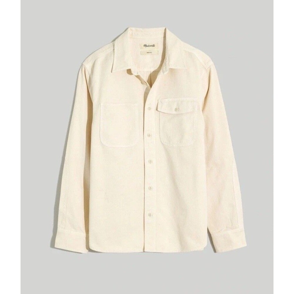 Madewell Garment-Dyed Work Denim Shirt Long Sleeve relaxed button-up NWT  XL